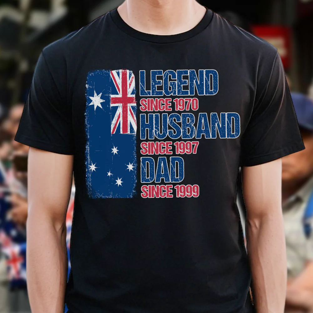 Legend, Husband, Dad And Grandpa - AUS Flag Version - Personalized Shirt TH10 894173 - Image 6