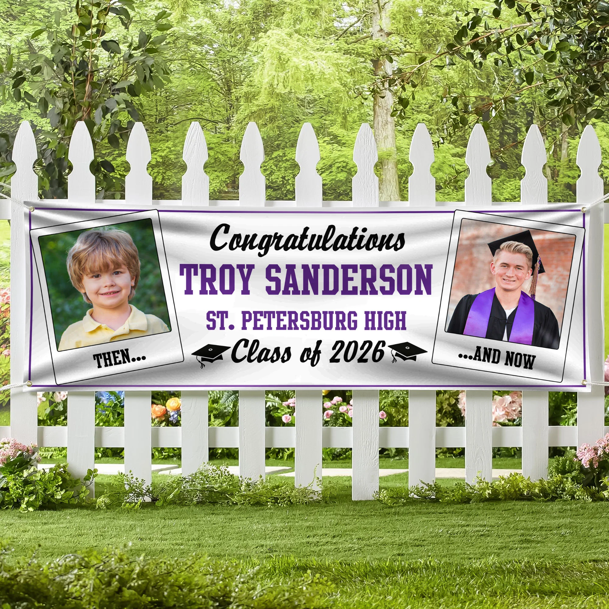 Let's Make Memories Class Of 2026 Personalized Graduation Banner HO82 901724 - Image 4