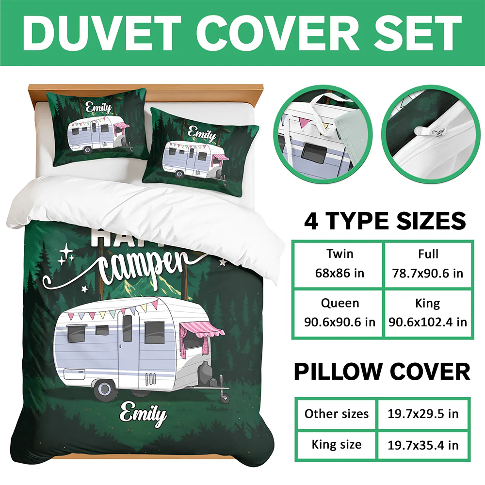 Life Is Better At The Campsite Personalized Quilt Bedding Set LM32 897291 - Image 8