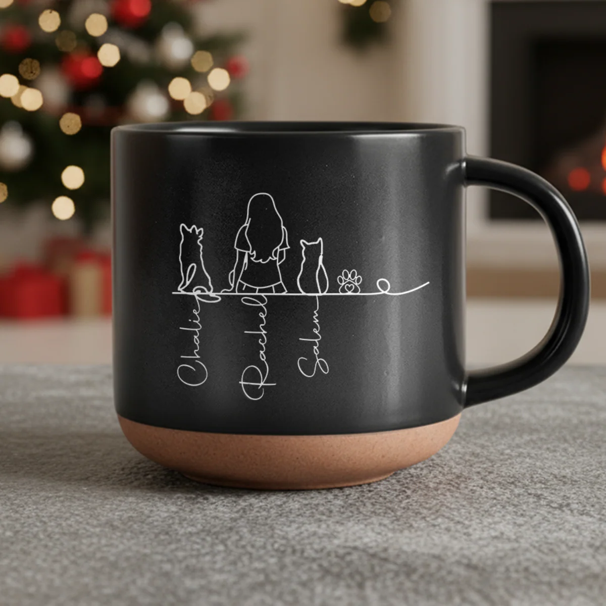 Me and My Fur Babies - Personalized Pet & Owner Pottery Mug CH07 899972 - Image 2