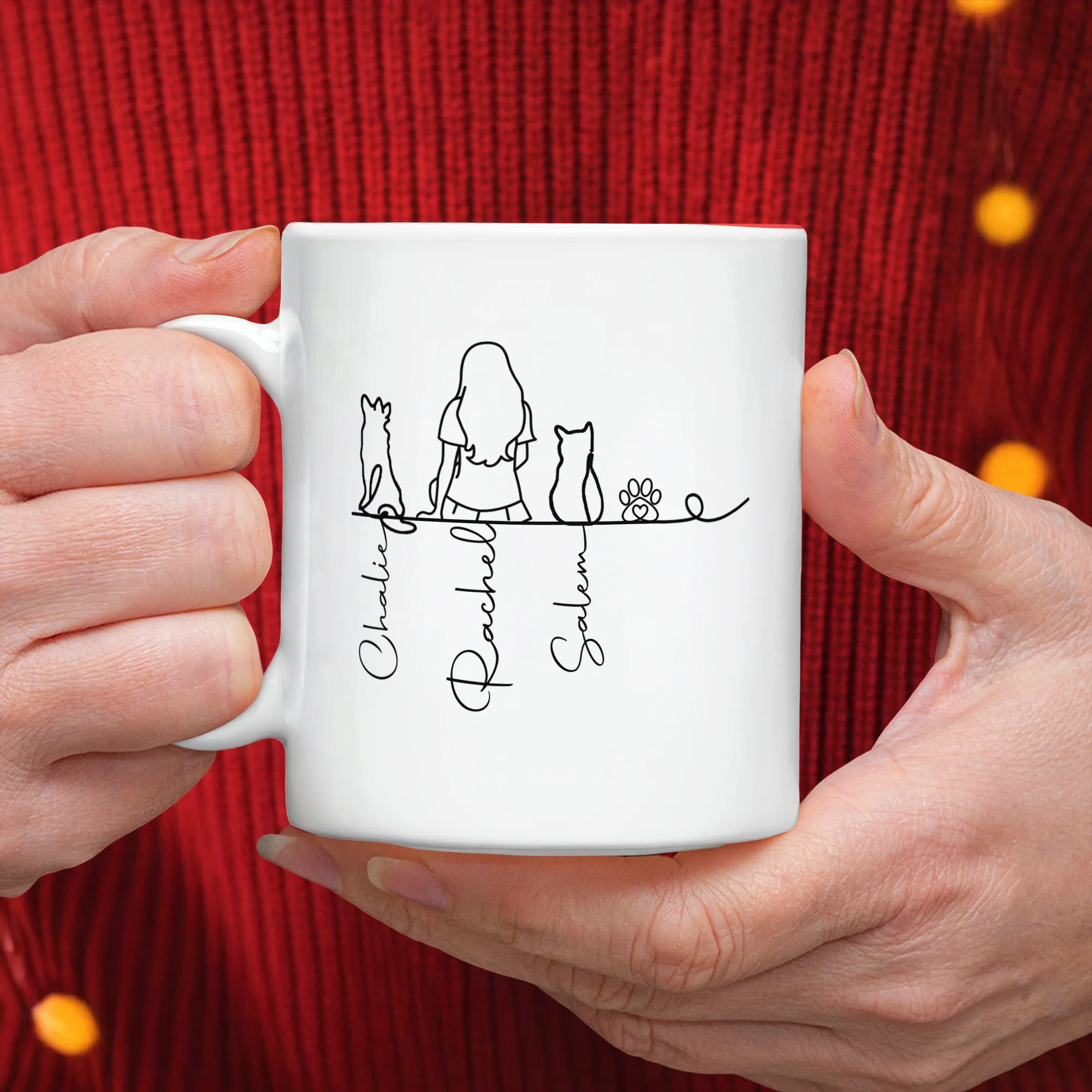 Me and My Fur Babies- Personalized Pet & Owner White Mug CH07 899958 - Image 4
