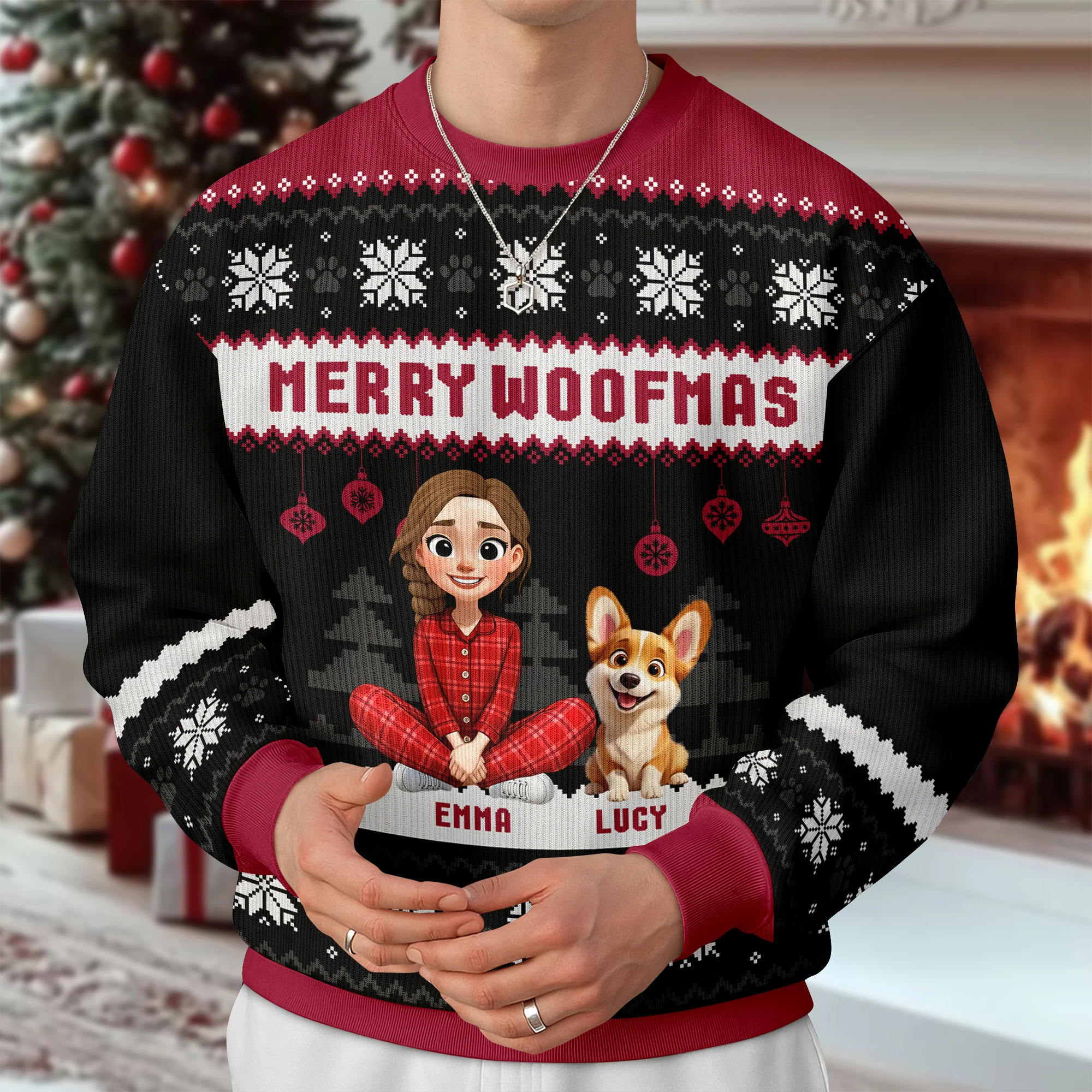 Merry Woofmas Personalized Dog Ugly Sweater HA75 898188 - Image 14