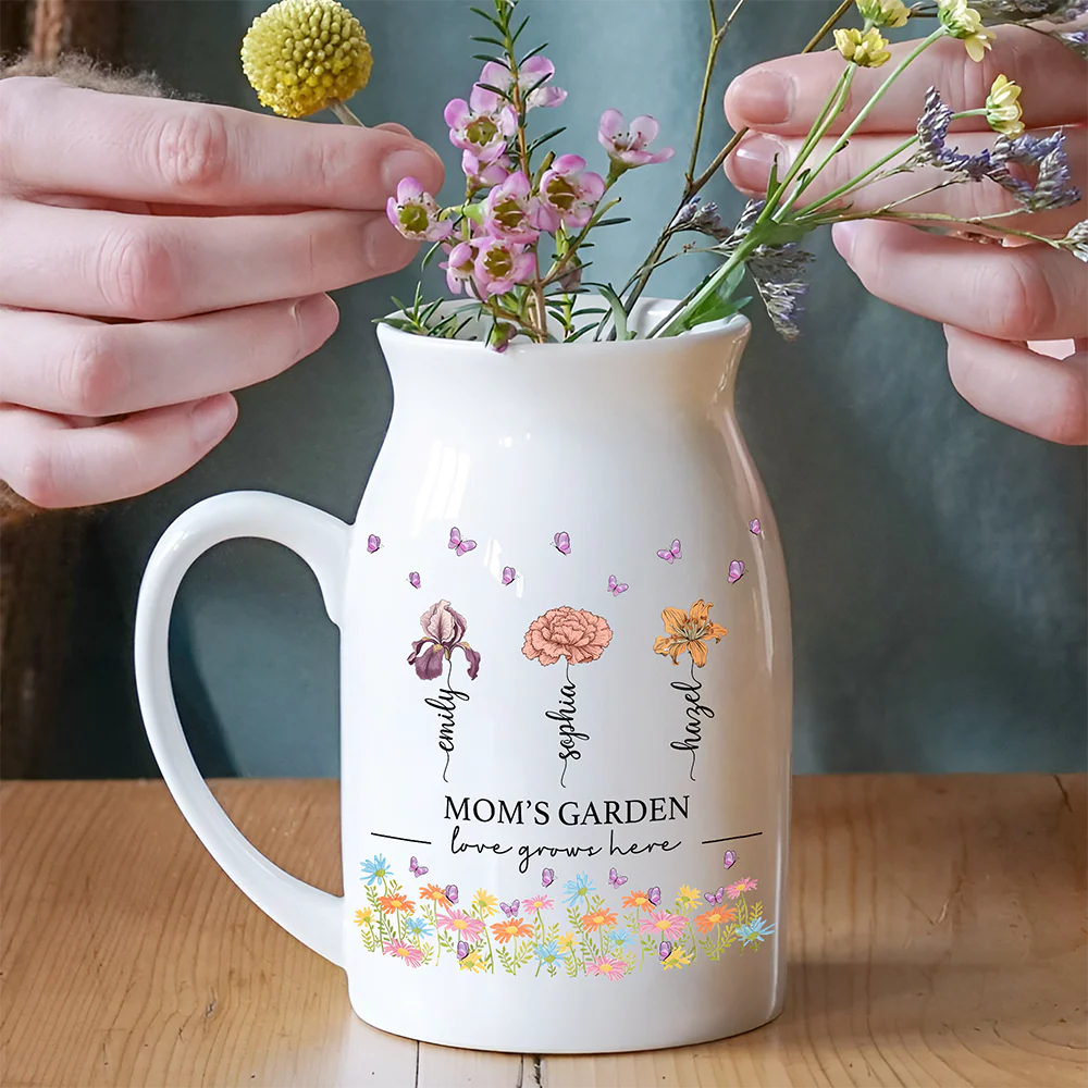Mom's Garden Love Grows Here Personalized Vase For Mother's Day CH07 910880 - Image 5