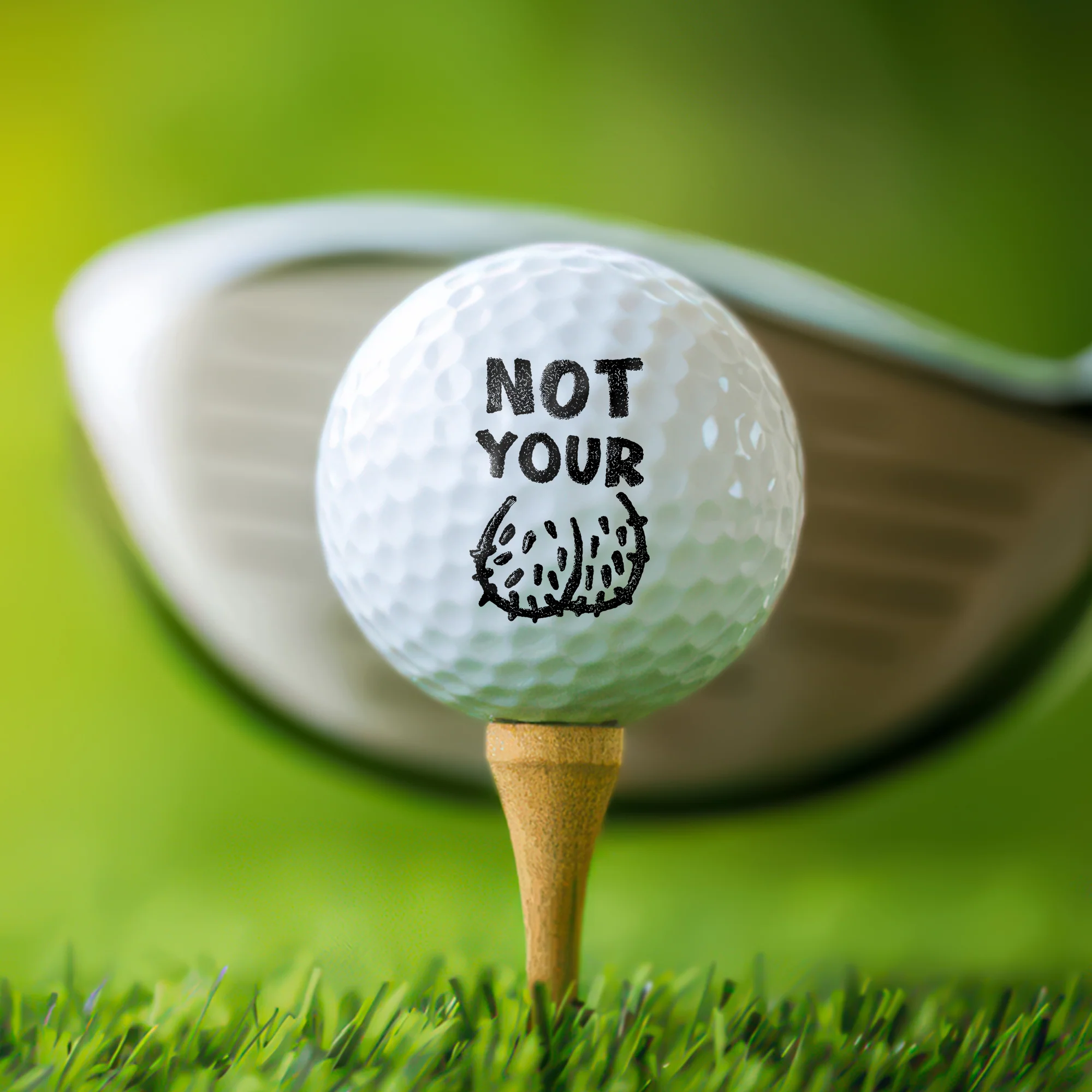 Not Your Ball Golf Ball Funny Golfer Gift for Men Women CH07 911226 - Image 2