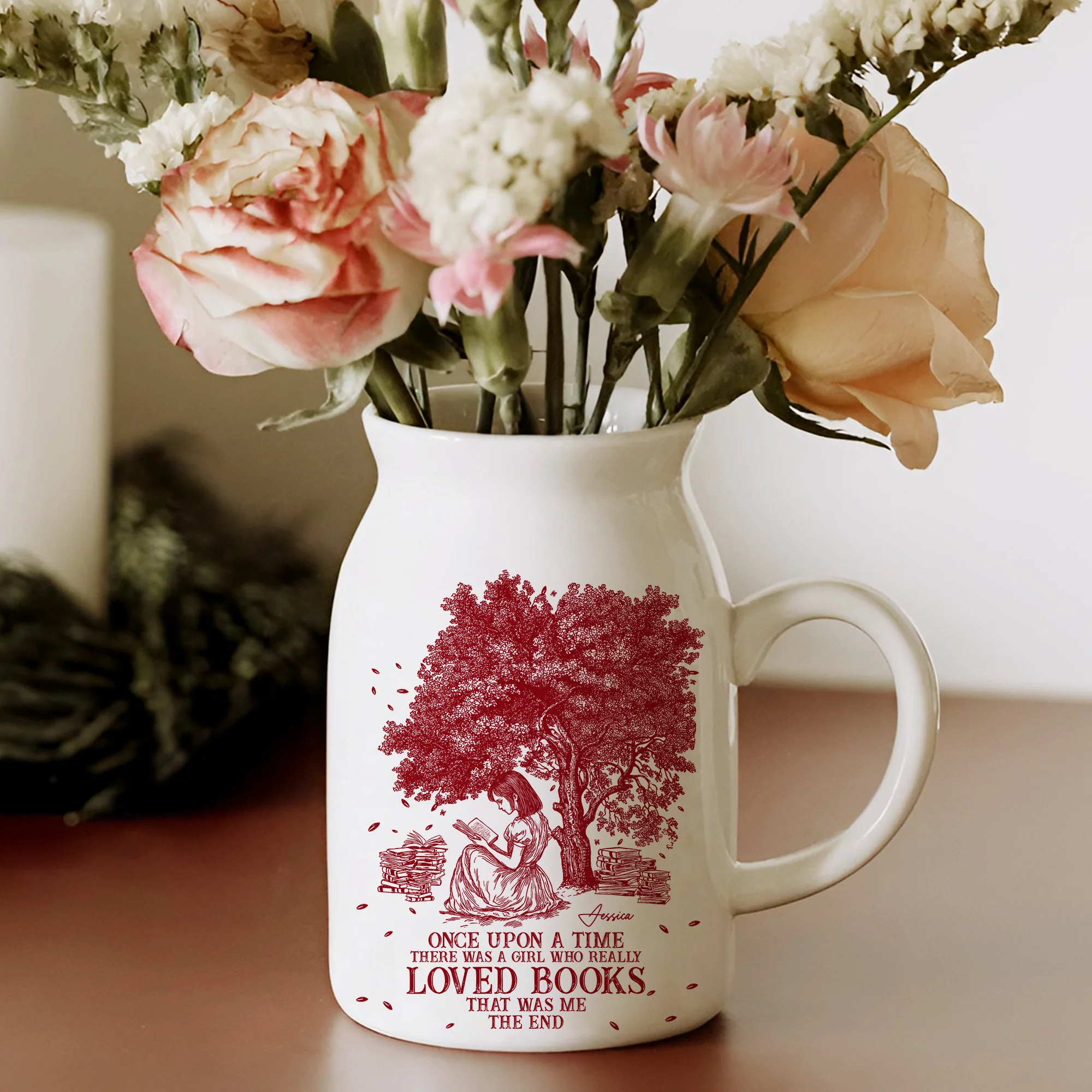 Once Upon A Time Chinoiserie Toile De Jouy - Personalized Vase LM32 893973 - Image 3