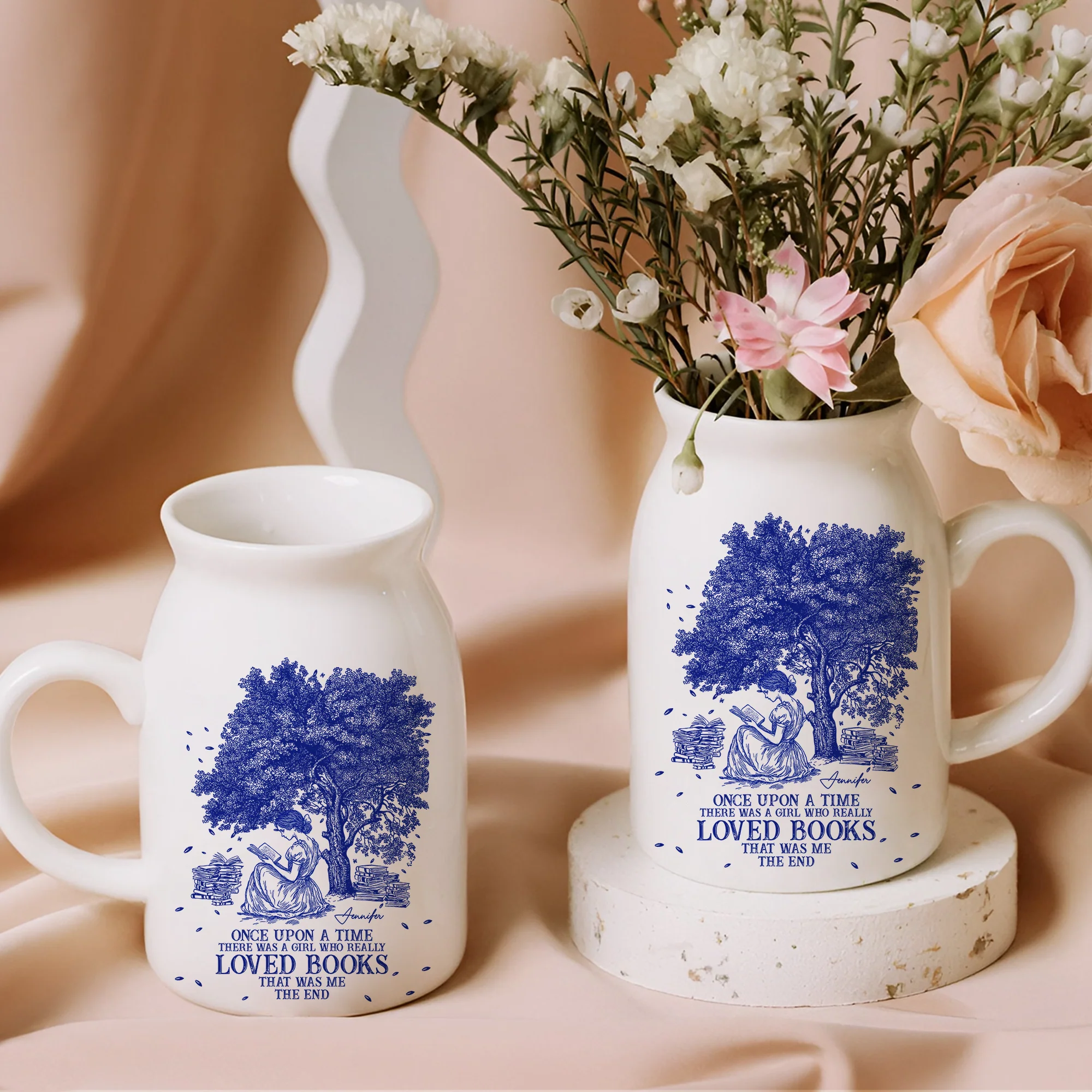 Once Upon A Time Chinoiserie Toile De Jouy - Personalized Vase LM32 893973 - Image 7