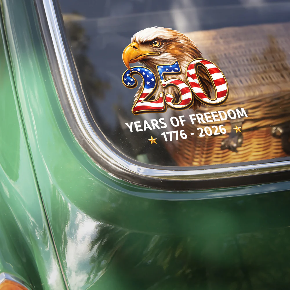 Patriotic Eagle 250 Years of Freedom Car Window Decal Sticker CH07 911686 - Image 3