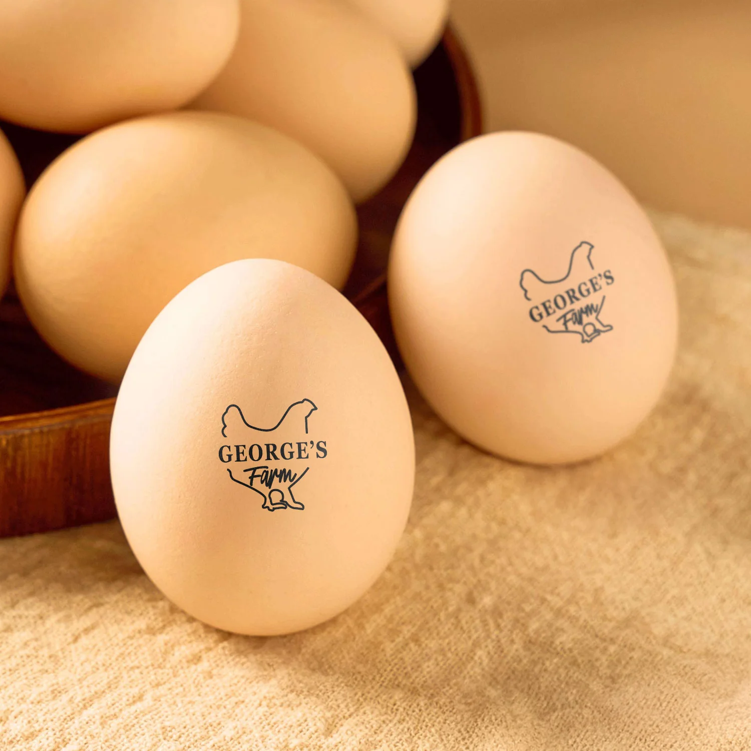 Personalized Chicken Silhouette Egg Stamp Gift for Family Farmer Breeder CH07 896656 - Image 8