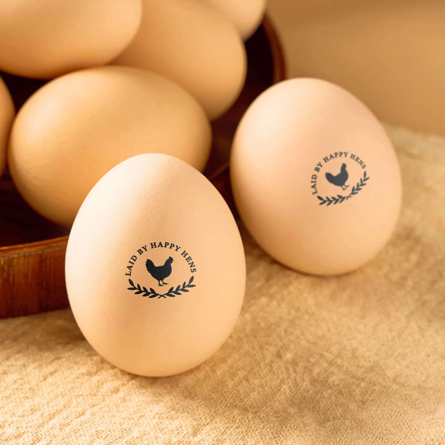Personalized Hen Silhouette Egg Stamp with Name Gift for Family Farmer Breeder CH07 896560 - Image 7