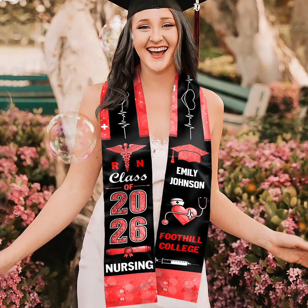 Personalised Nurse Graduation Class Of 2026 Stoles LM32 899329 - Image 5