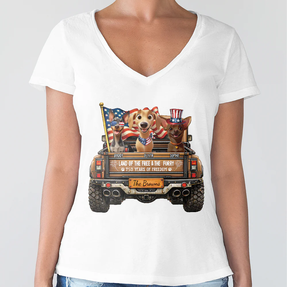 Personalised Red White Woof 250 Years Of Freedom Bright Shirt LM32 899045 - Image 6