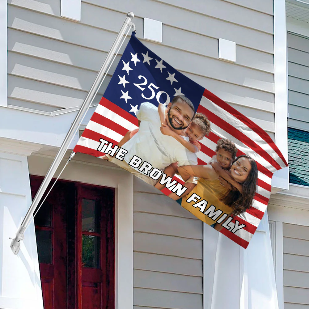 Personalized 250 Year American Anniversary House Flag HO82 901722 - Image 3
