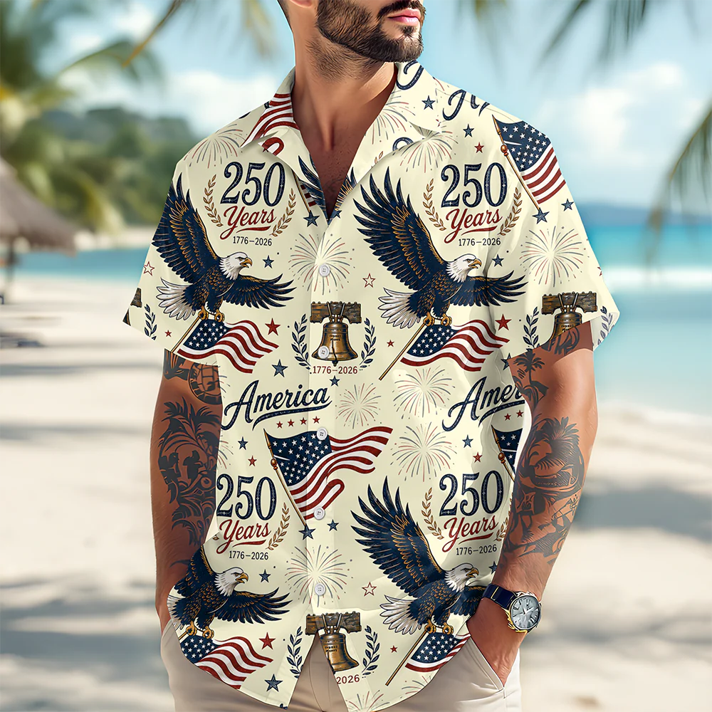 Personalized 250 Years America 1776-2026 Hawaii Shirt CH07 911782 - Image 2