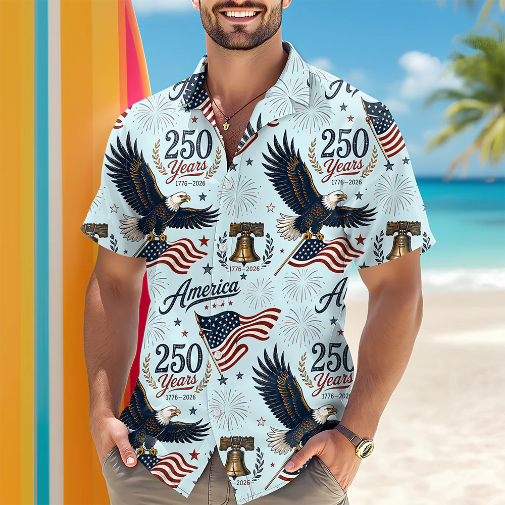 Personalized 250 Years America 1776-2026 Hawaii Shirt CH07 911782 - Image 3