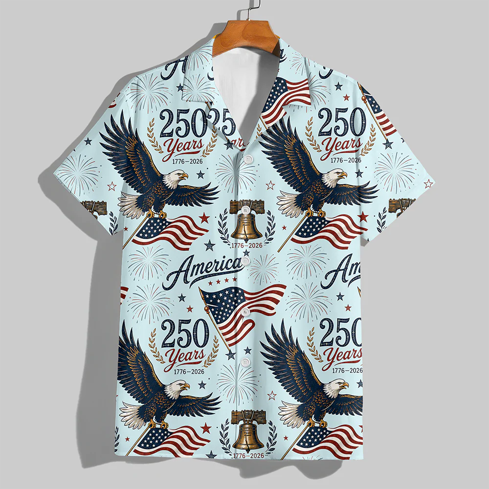 Personalized 250 Years America 1776-2026 Hawaii Shirt CH07 911782 - Image 4