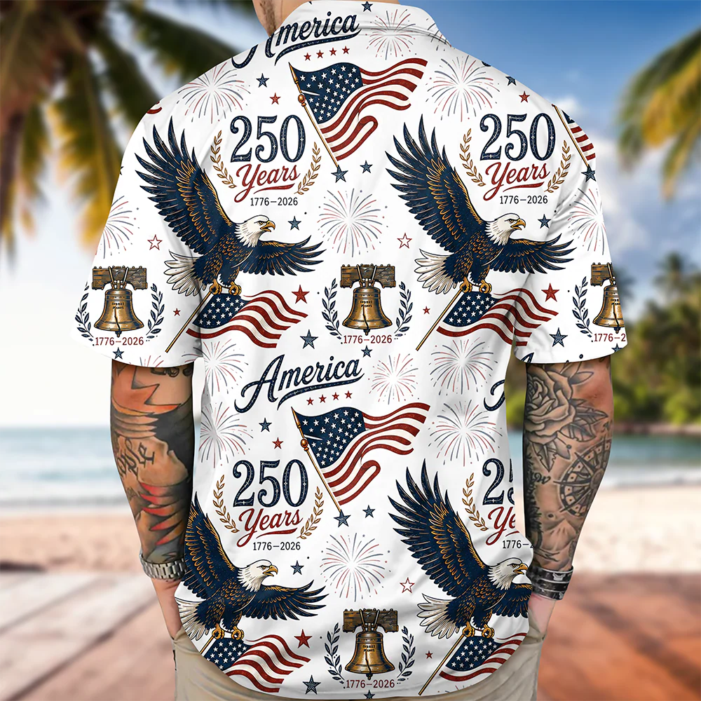 Personalized 250 Years America 1776-2026 Hawaii Shirt CH07 911782 - Image 5