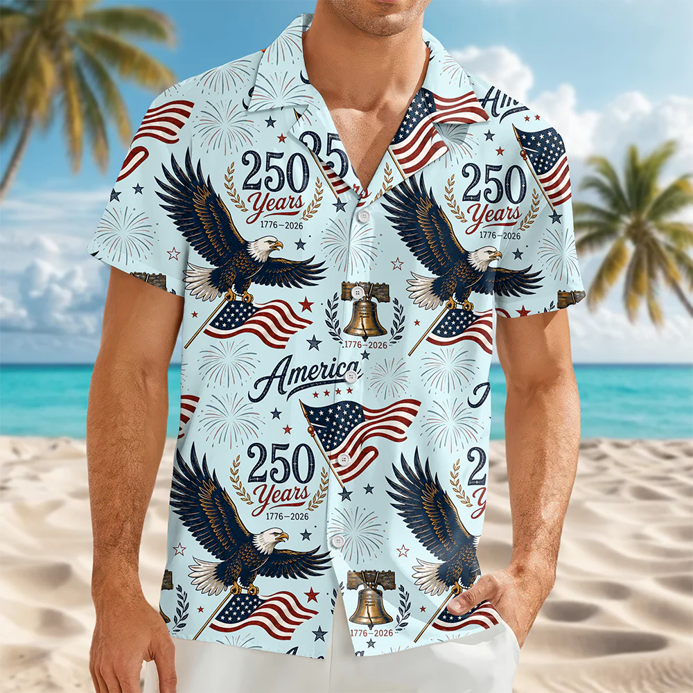 Personalized 250 Years America 1776-2026 Hawaii Shirt CH07 911782 - Image 7