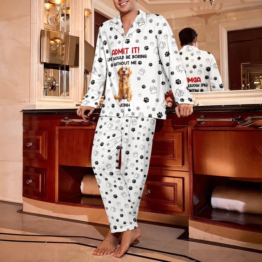 Personalized Admit It Life Would Be Boring Without Us Pajamas Gifts For Dog Lovers TH10 896563 - Image 7
