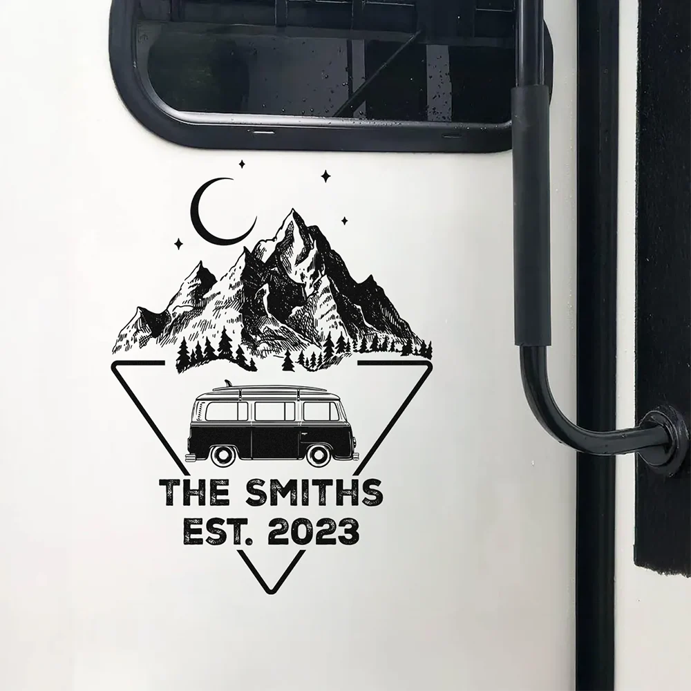 Personalized Adventure Mountain RV Decal Sticker Gift For Camping Lovers LM32 669485 - Image 2