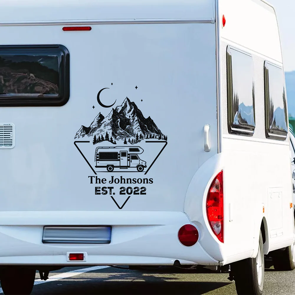 Personalized Adventure Mountain RV Decal Sticker Gift For Camping Lovers LM32 669485 - Image 5