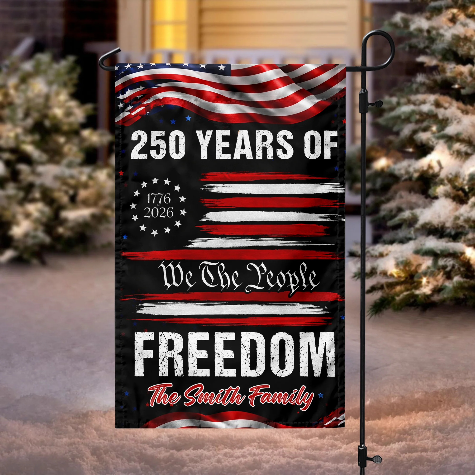 Personalized USA 250 Years of Freedom 1776 2026 We The People Patriotic Garden Flag HO82 900910 - Image 6
