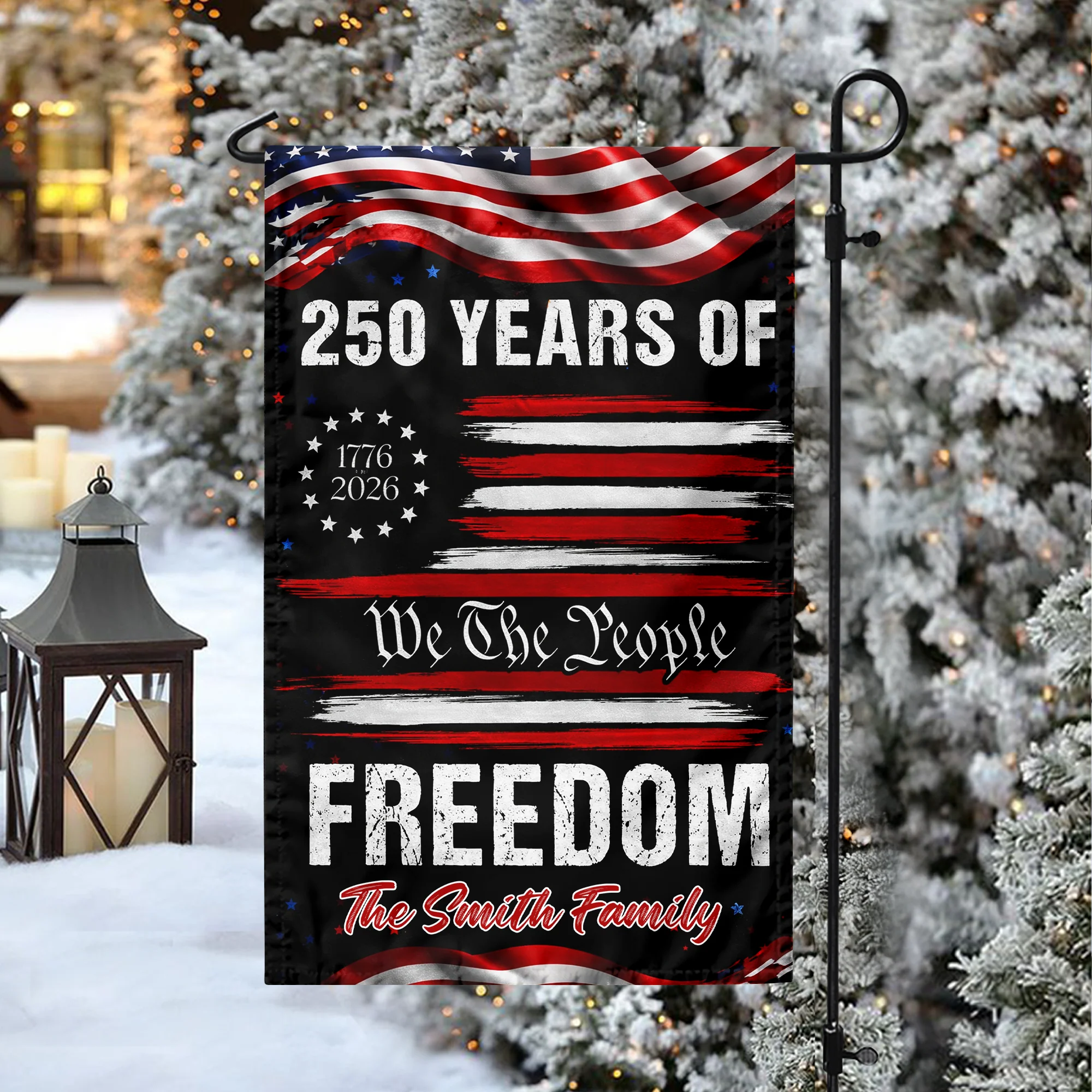 Personalized USA 250 Years of Freedom 1776 2026 We The People Patriotic Garden Flag HO82 900910 - Image 7