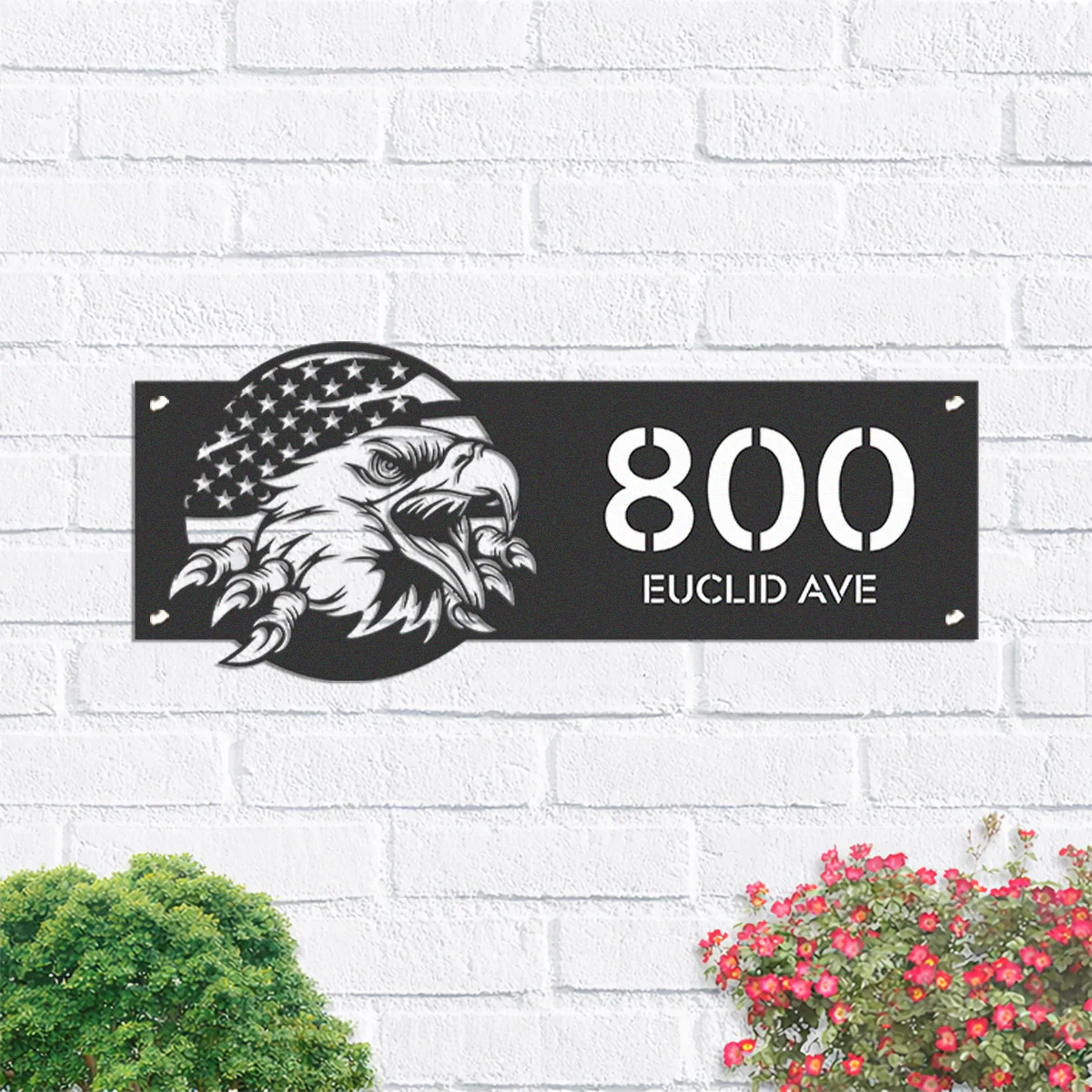 Personalized American Eagle Address Metal Sign, Patriotic House Number HO82 901152 - Image 7