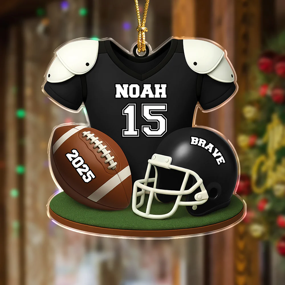 Personalized American Football Acrylic Ornament Football Team Gift HA75 898076 - Image 5