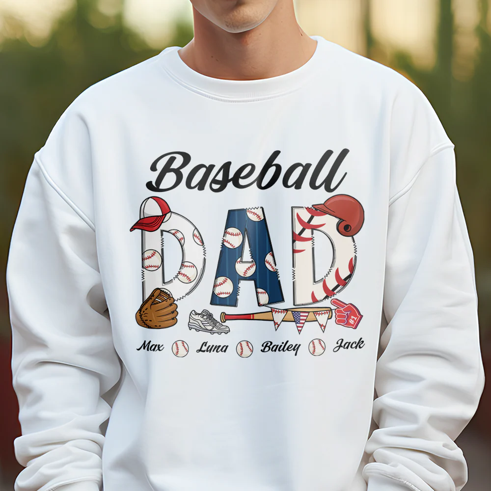 Personalized Baseball Dad Bright Shirt TH10 892741 - Image 5