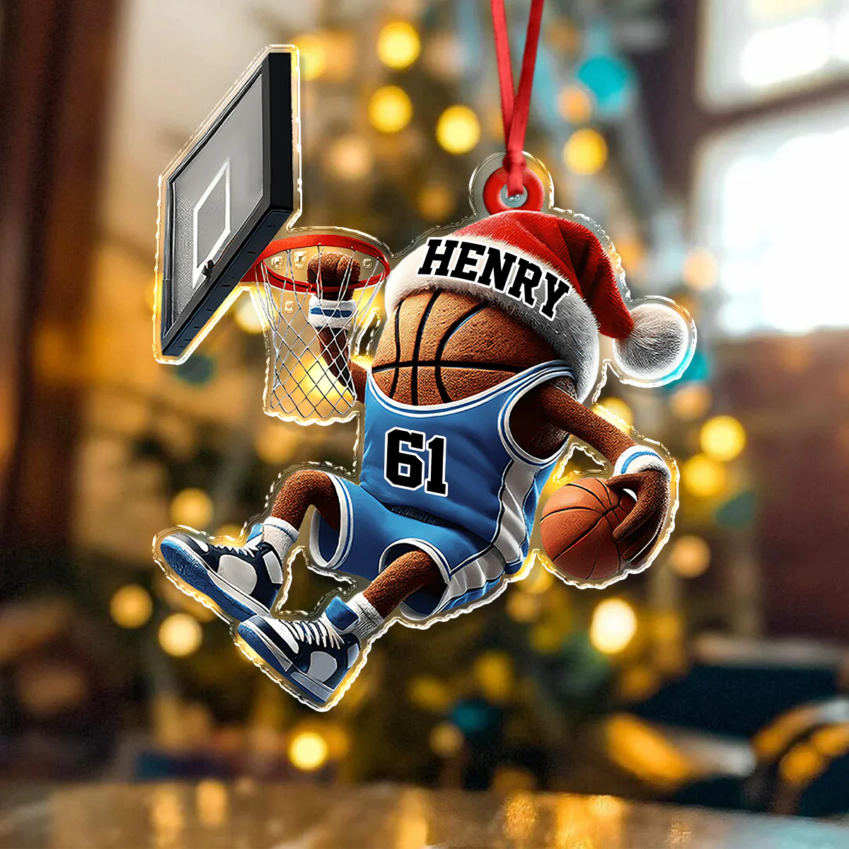 Personalized Basketball Christmas Acrylic Ornament Gift For Basketball Lovers LM32 895697 - Image 3