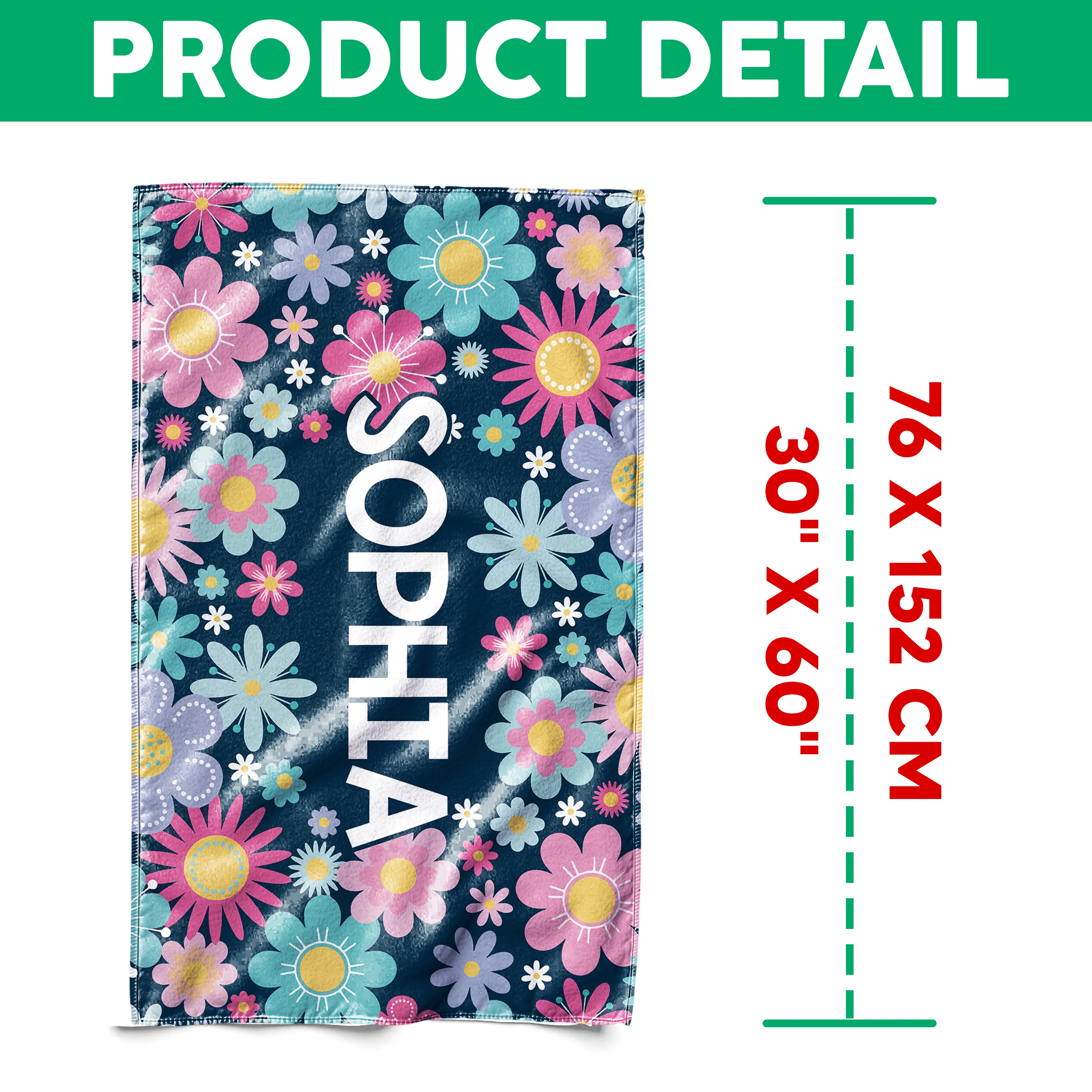 Personalized Beach Towel - Vacation Gear - For Beach, Pool, Camp, Vacation - Customize with Name HO82 894160 - Image 8