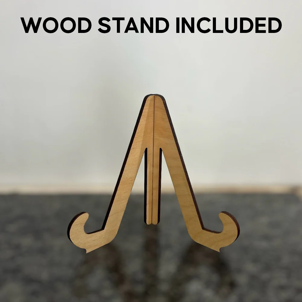 Personalized Best Dad Ever Hands Down 2-Layered Wooden Plaque With Stand TH10 892979 - Image 4