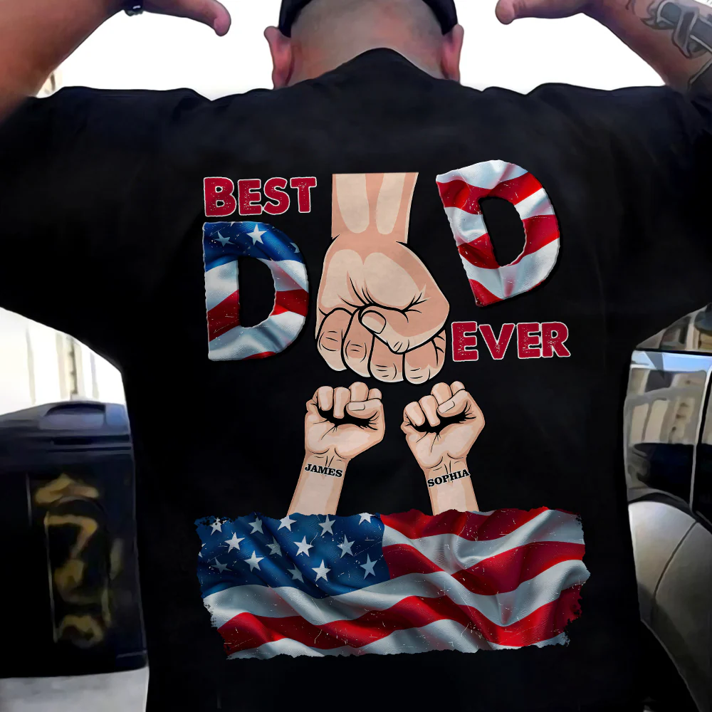 Personalized Best Dad Ever Back Shirt TH10 892831 - Image 3