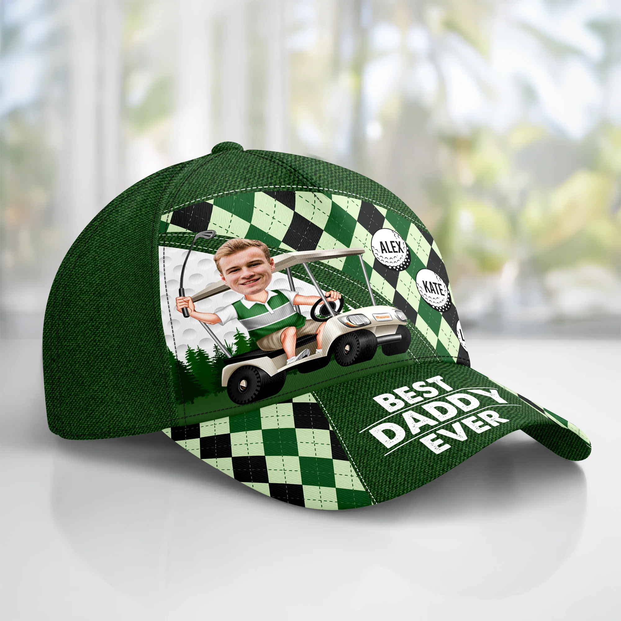 Personalized Best Daddy By Par Golf Classic Cap Father's Day Gift for Golf Lovers LM32 669003 - Image 2