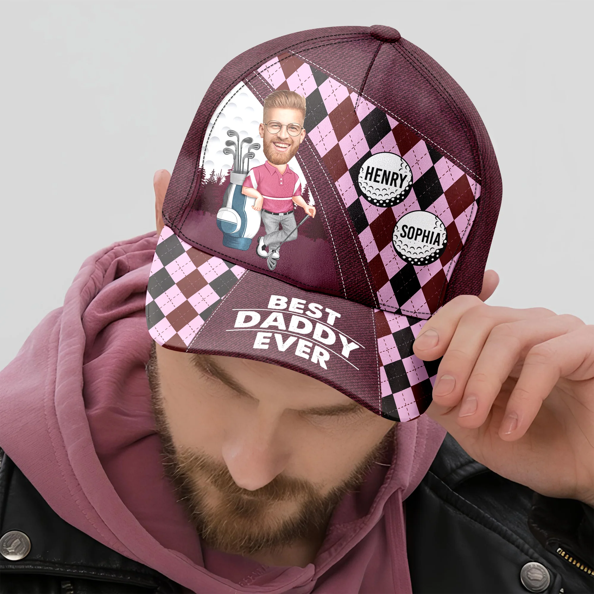 Personalized Best Daddy By Par Golf Classic Cap Father's Day Gift for Golf Lovers LM32 669003 - Image 6