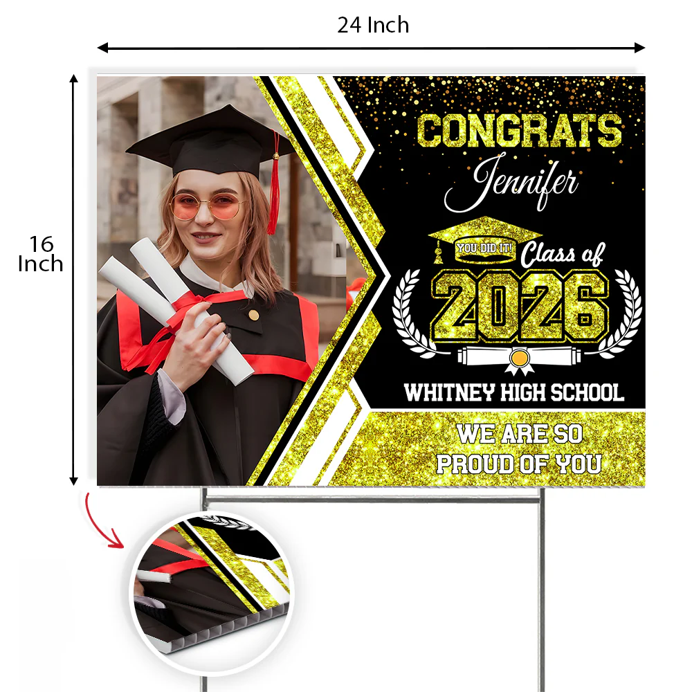 Personalized Congrats Class Of 2026 We Are So Proud Of You Yard Sign TH10 898561 - Image 6