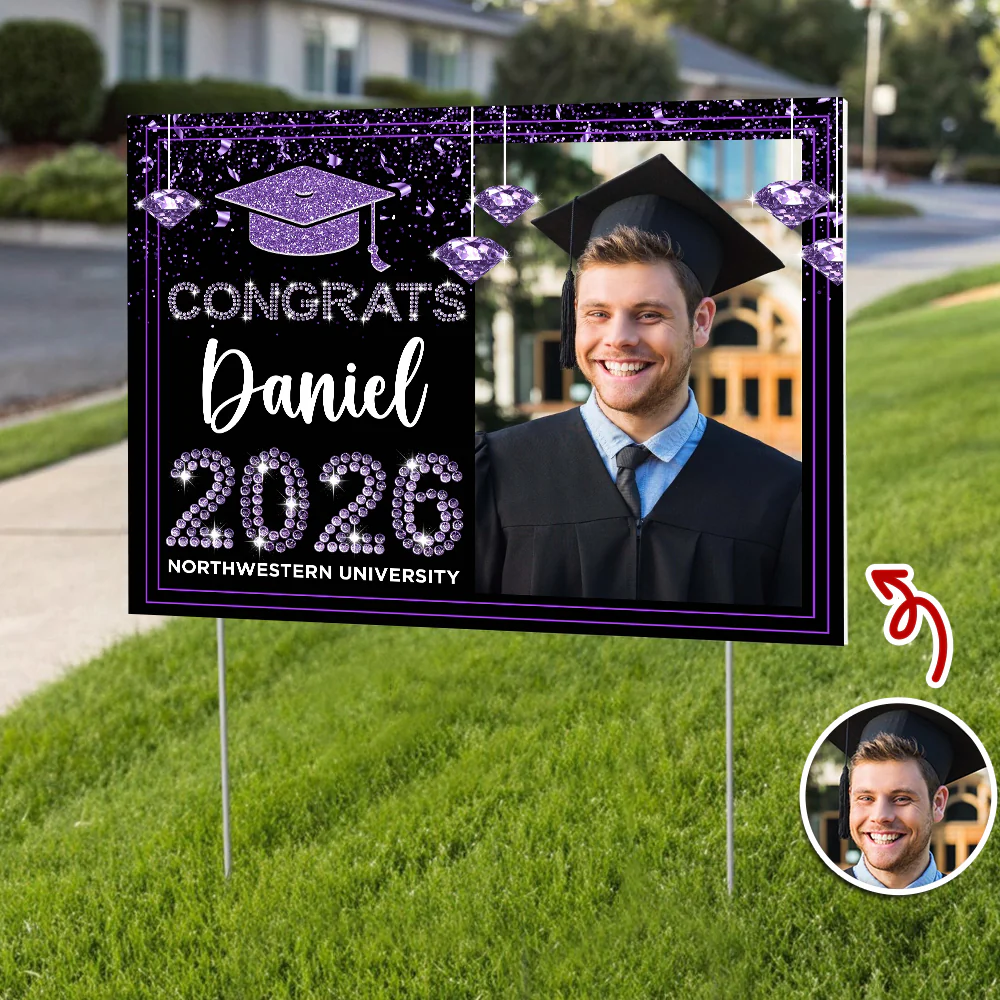 Personalized Congrats Class Of 2026 Yard Sign Party Decor for Graduate CH07 910708 - Image 5