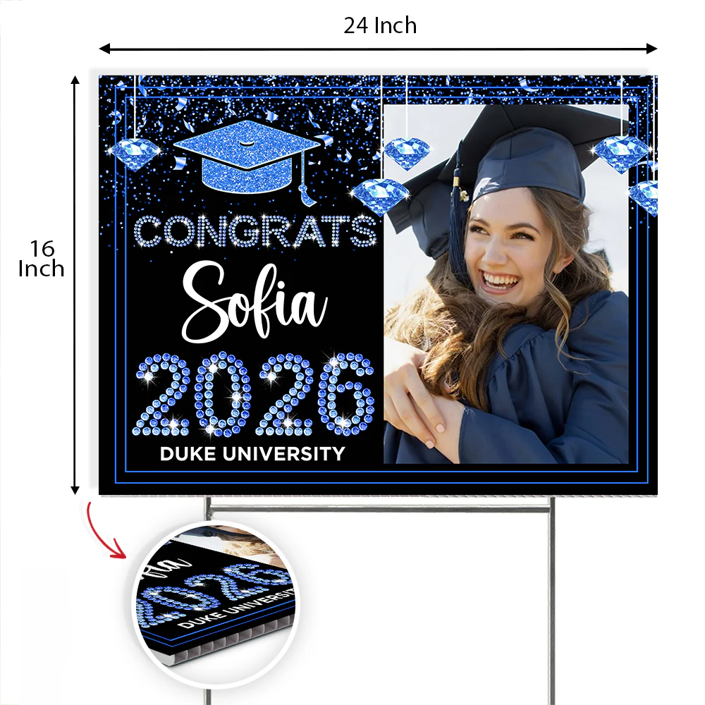 Personalized Congrats Class Of 2026 Yard Sign Party Decor for Graduate CH07 910708 - Image 8