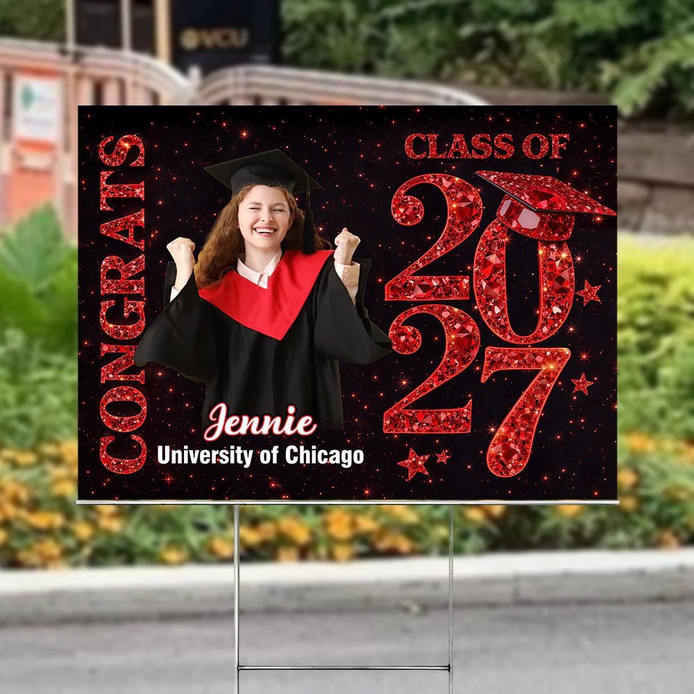 Personalized Congrats Graduate Class Of 2026 Yard Sign HO82 901344 - Image 11