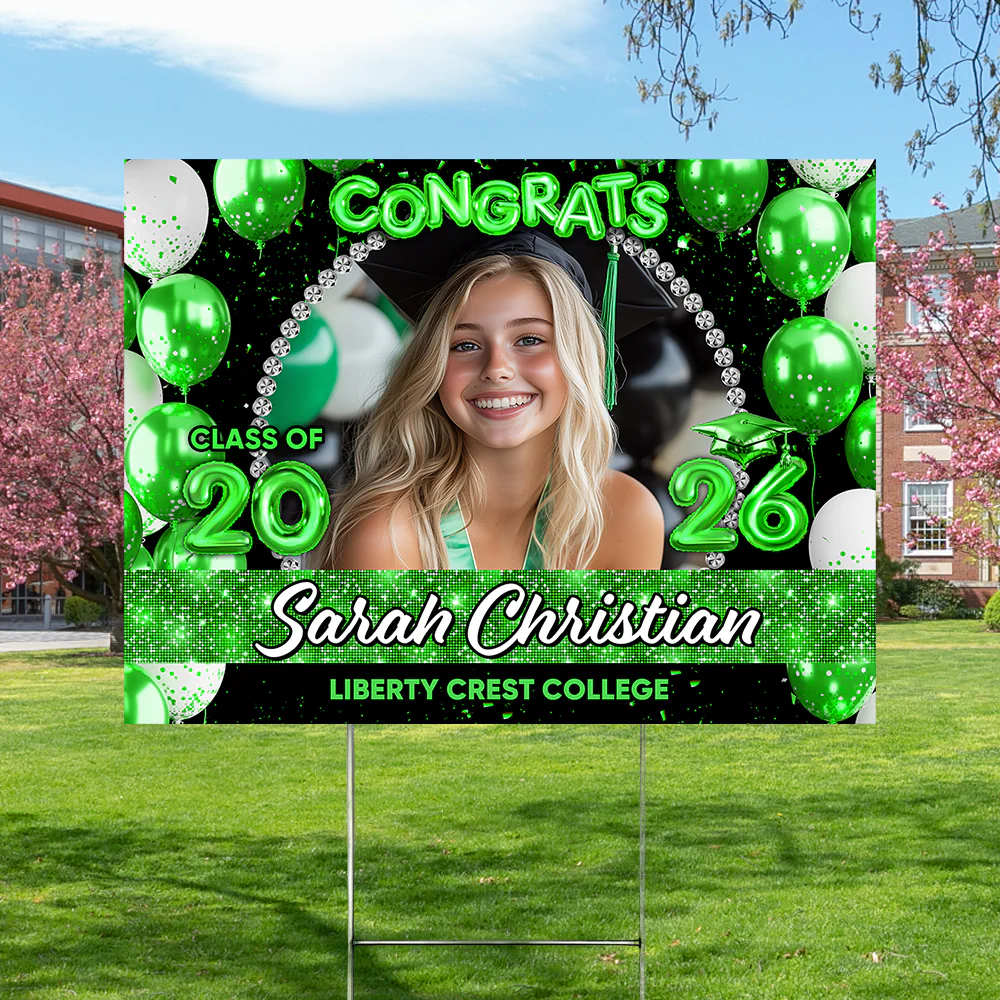Personalized Congrats Graduation Class Of 2026 Yard Sign CH07 910762 - Image 2