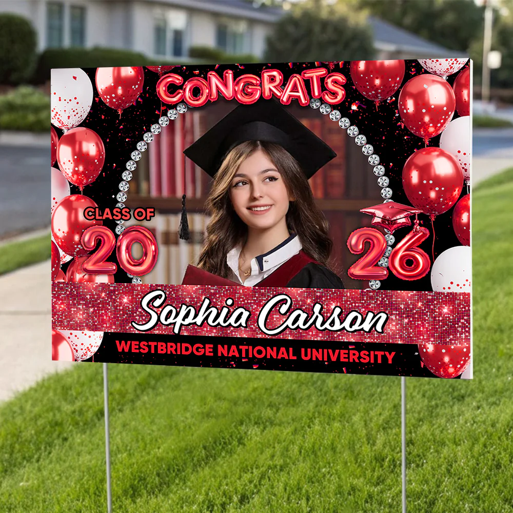 Personalized Congrats Graduation Class Of 2026 Yard Sign CH07 910762 - Image 4