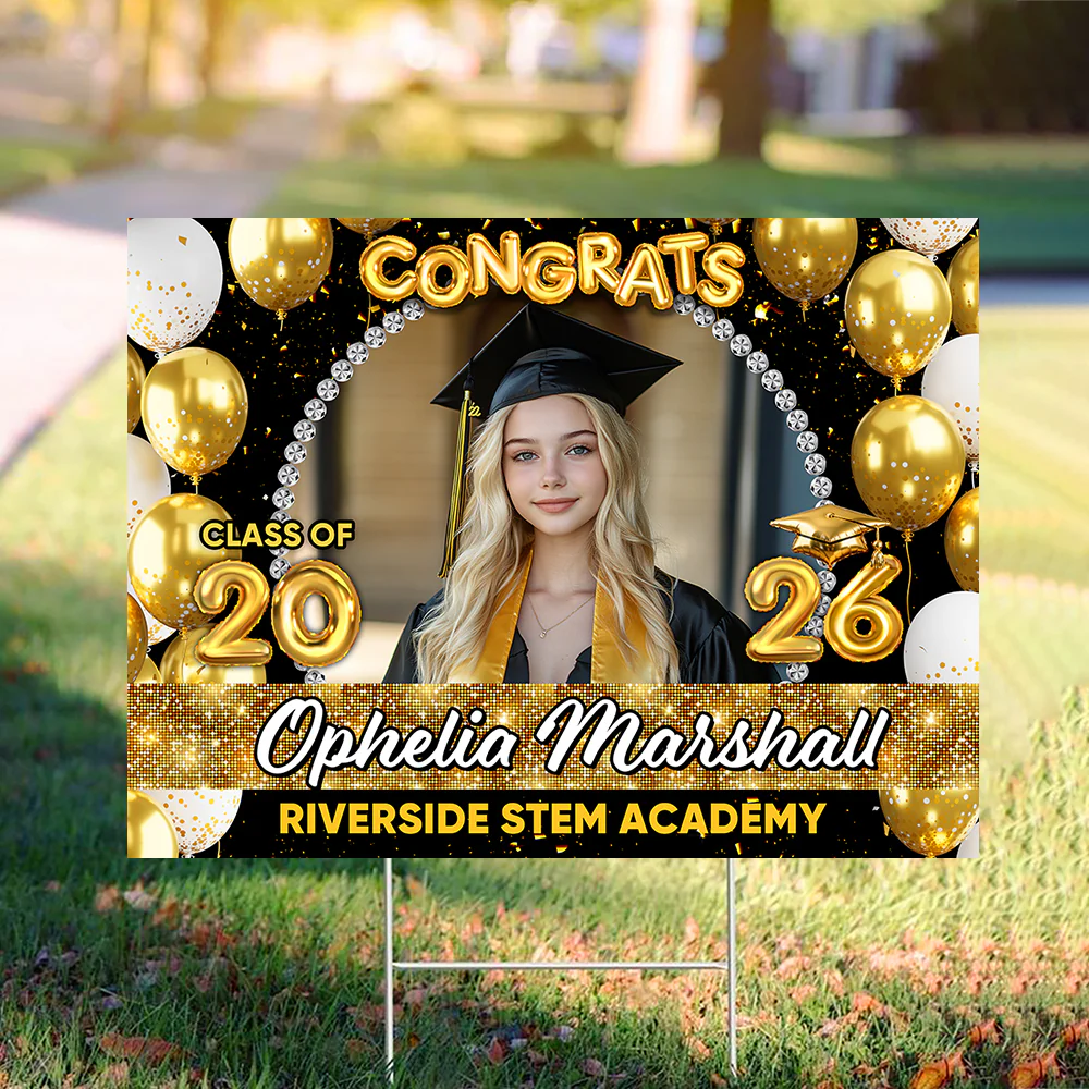 Personalized Congrats Graduation Class Of 2026 Yard Sign CH07 910762 - Image 5