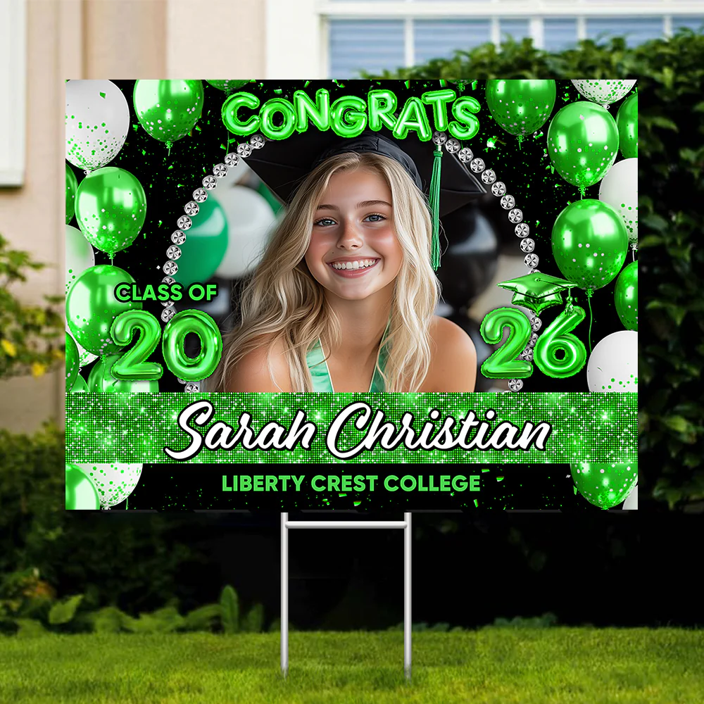 Personalized Congrats Graduation Class Of 2026 Yard Sign CH07 910762 - Image 6