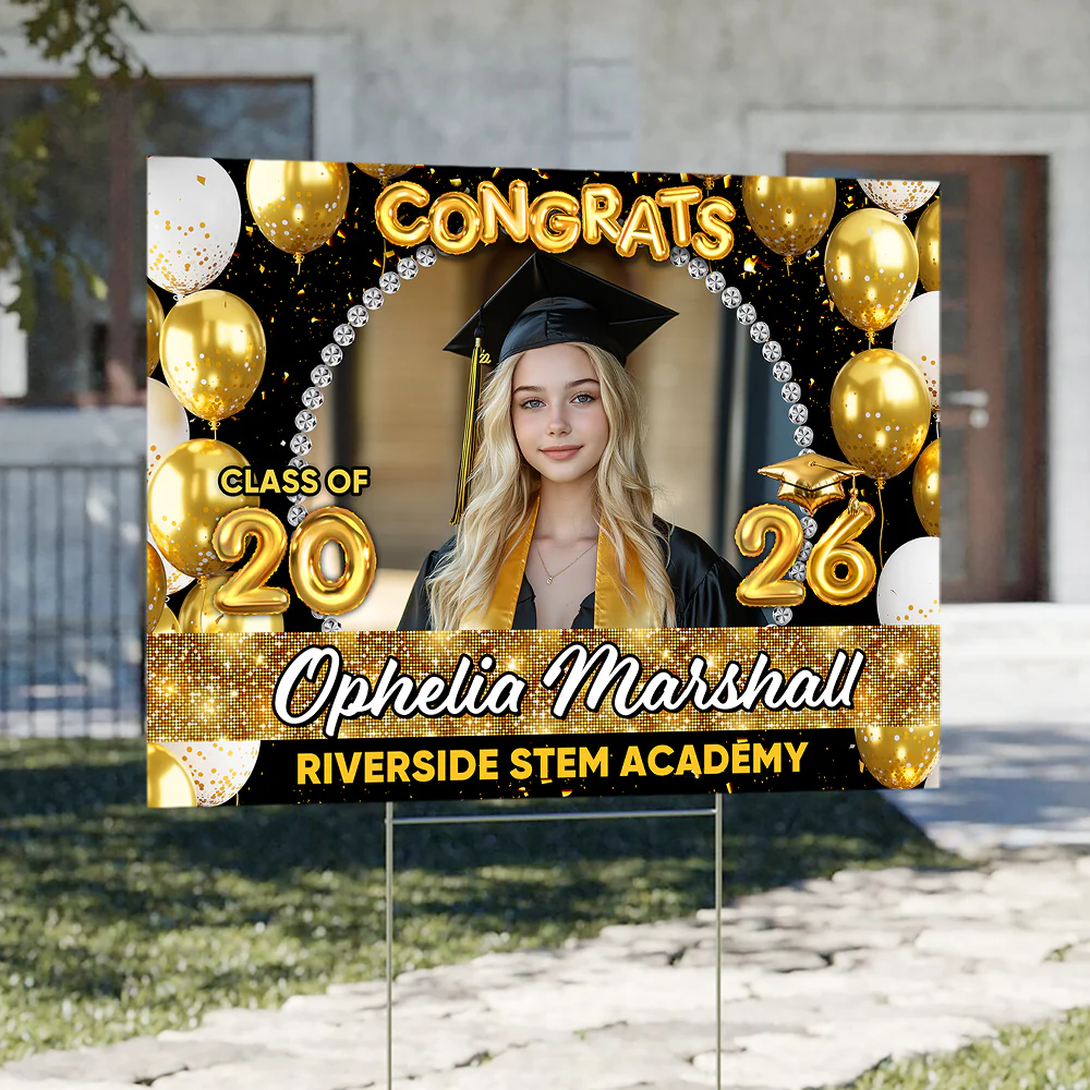 Personalized Congrats Graduation Class Of 2026 Yard Sign CH07 910762 - Image 8