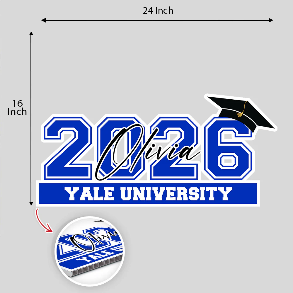 Personalized Congrats Graduation Yard Sign Party Decor TH10 169169 - Image 7