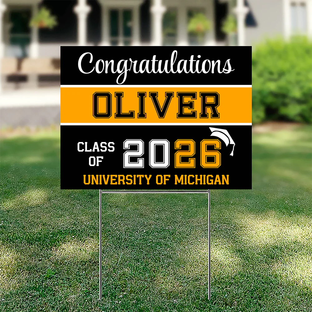 Personalized Congratulations Class Of 2026 Graduation Yard Sign TH10 898807