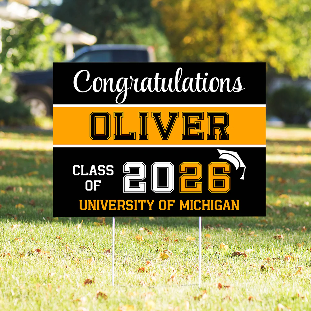 Personalized Congratulations Class Of 2026 Graduation Yard Sign TH10 898807 - Image 2