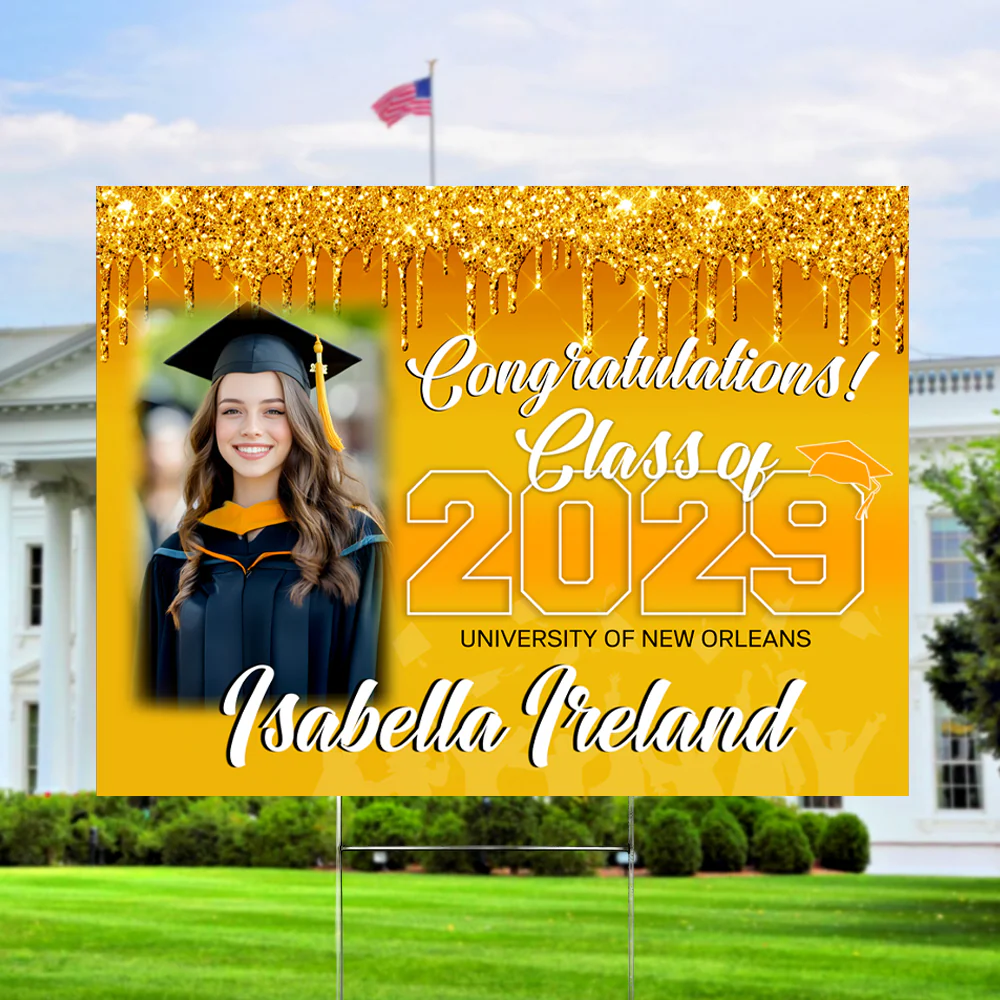 Personalized Congratulations Class Of 2026 Photo Graduation Yard Sign HO82 901378 - Image 10