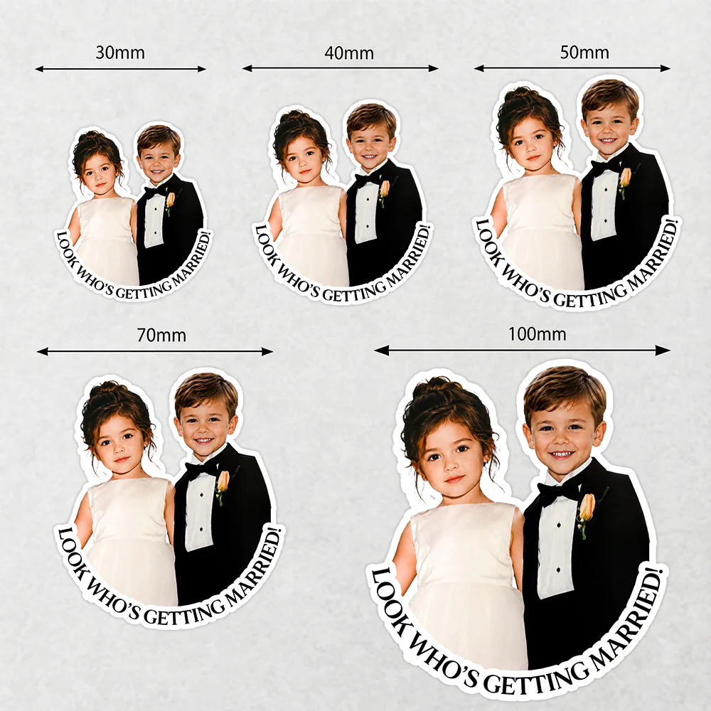 Personalized Couple Photo Roll Stickers, Custom Wedding Stickers, Engagement, Bridal Shower, Wedding Favor Labels HA75 921830 - Image 6