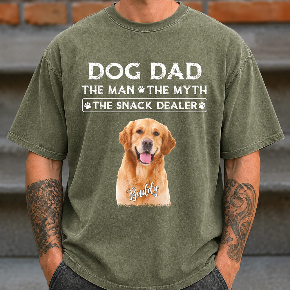 Personalized Dog Dad The Man The Myth The Snack Dealer Comfort Shirt CH07 911522 - Image 5